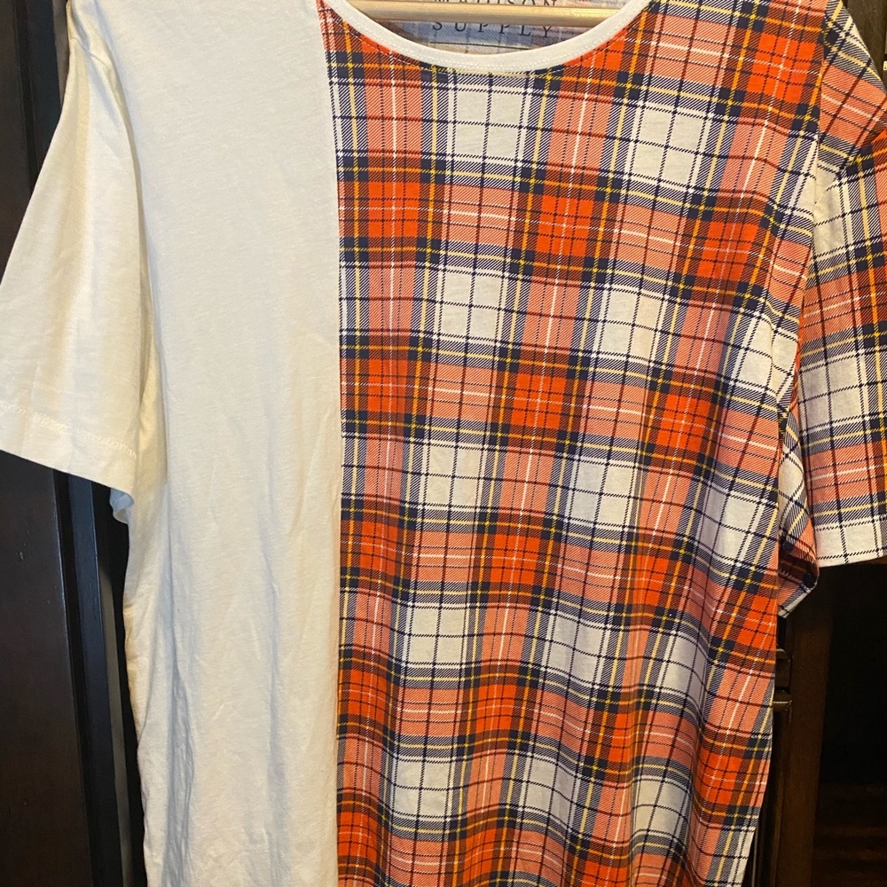 Madison supply Split Check Tee XXL NWT - Picture 6 of 10